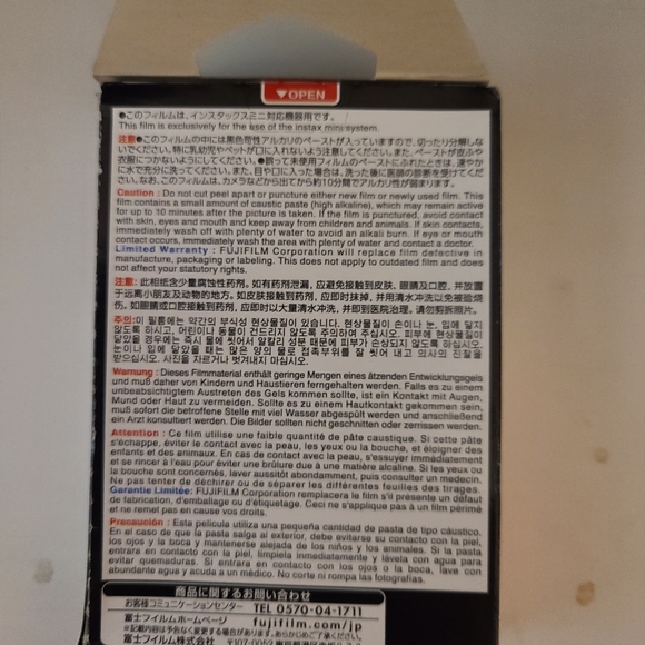 6 Packs (60 Exposures) FUJIFILM INSTAX MINI Contact Sheet Instant Film - Picture 2 of 2